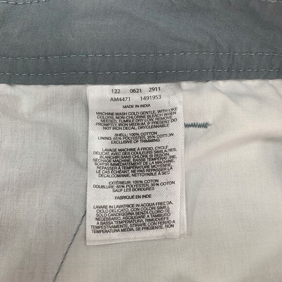 Columbia Short Mens 36 Dove Washed Out Flat Front Lightweight Cotton Khaki Chino - Picture 7 of 11